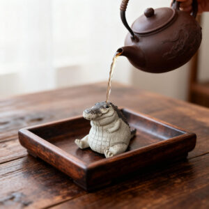 Wealthy Crocodile Tea Pet