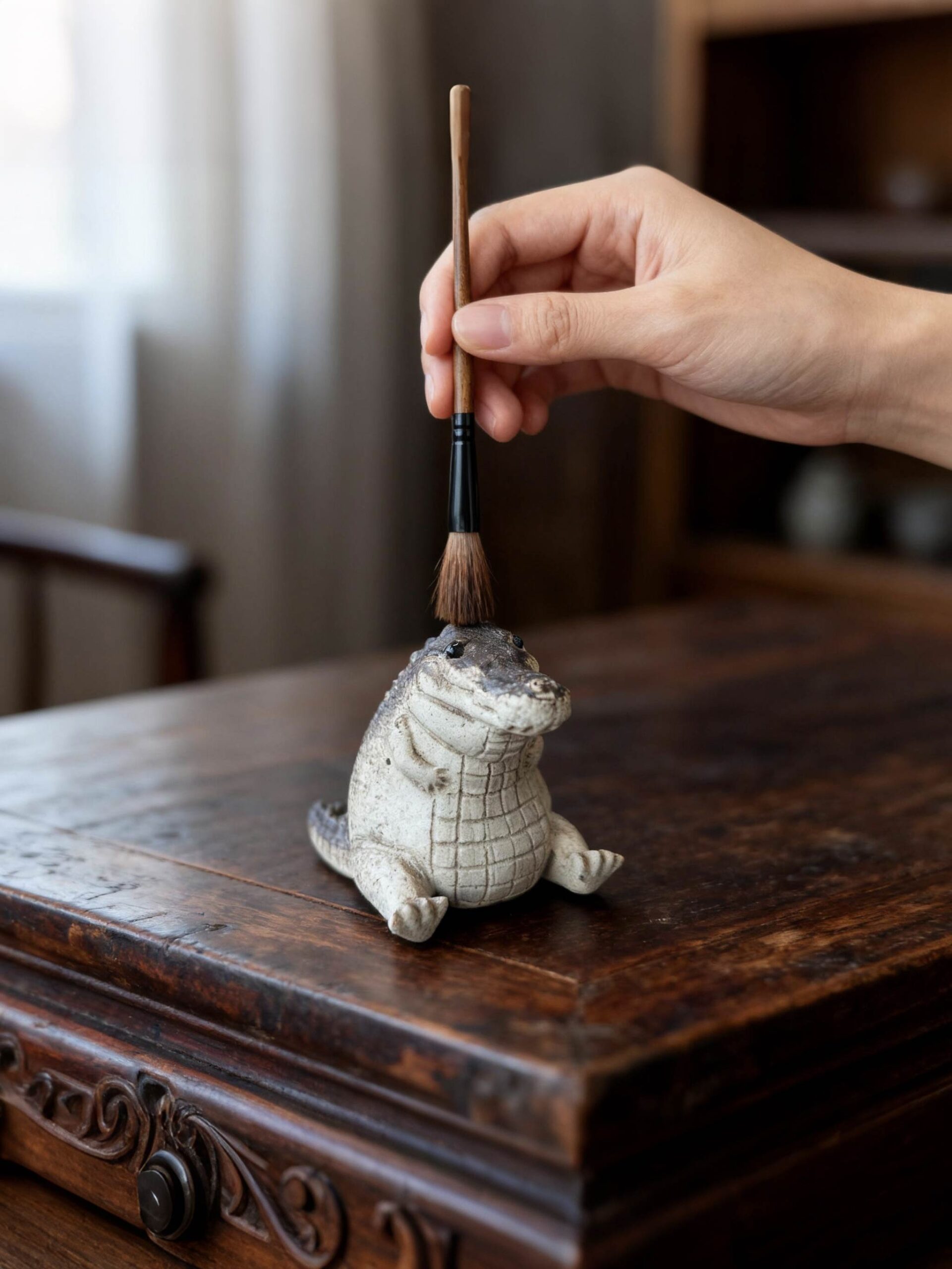 Wealthy Crocodile Tea Pet - Image 7