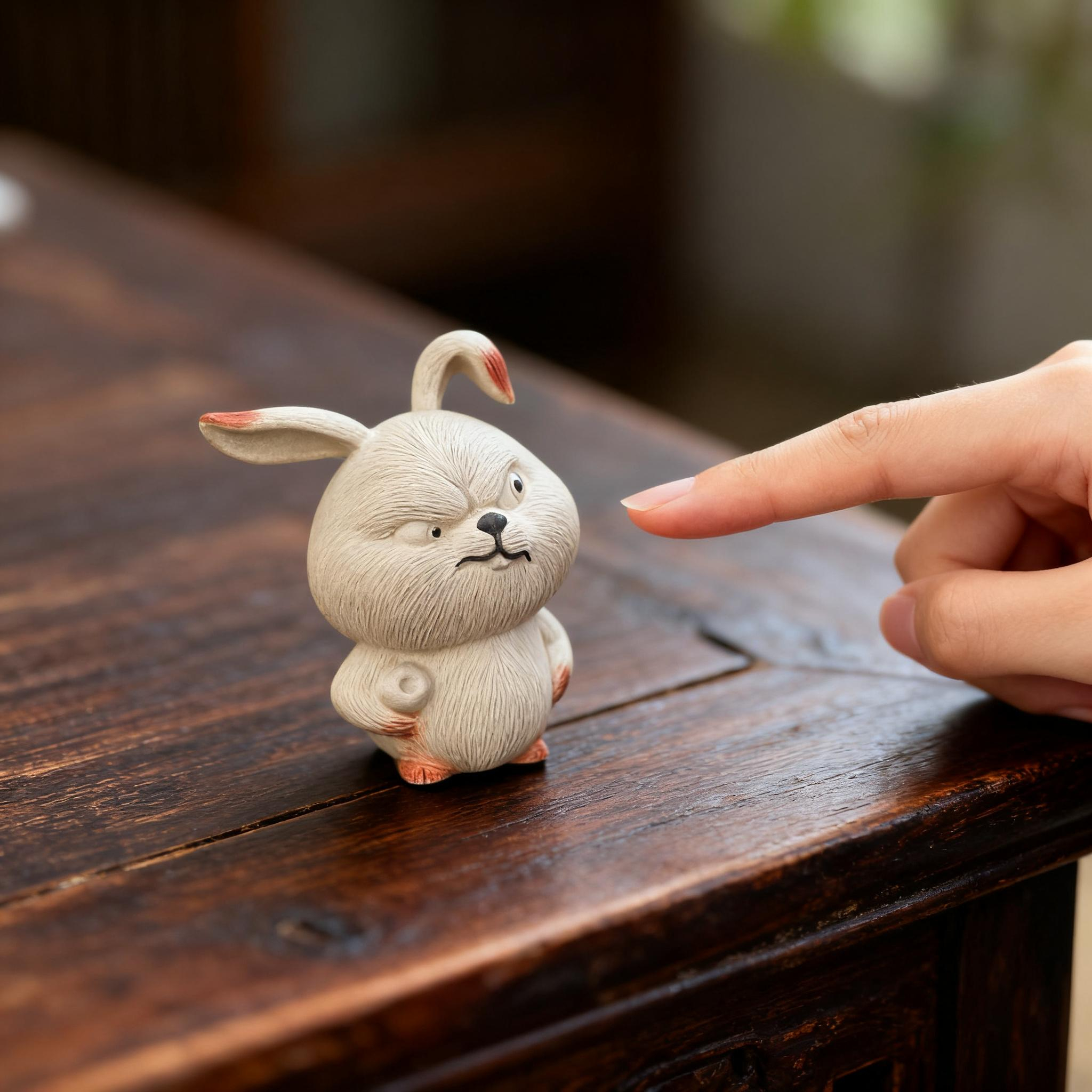 Carrot Rabbit Tea Pet - Image 3