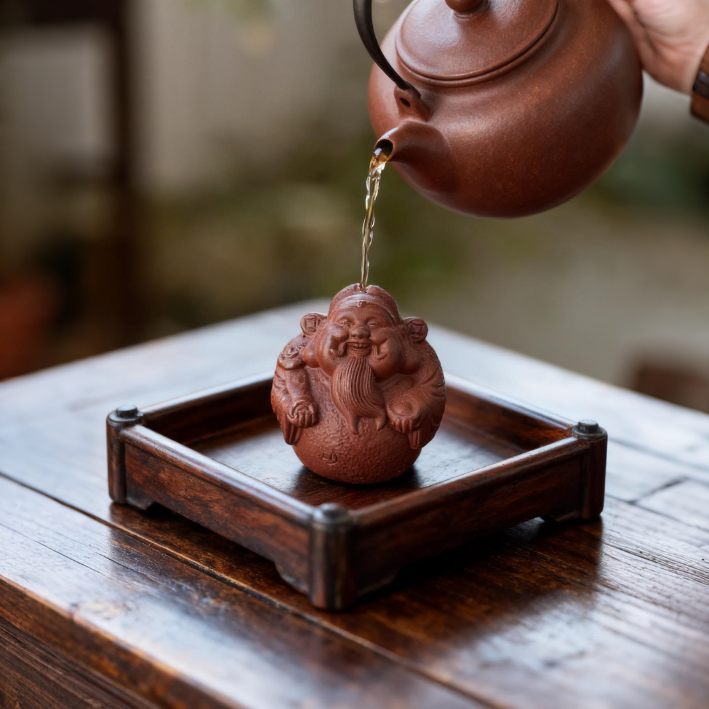 Chinese God of Wealth Tea Pet