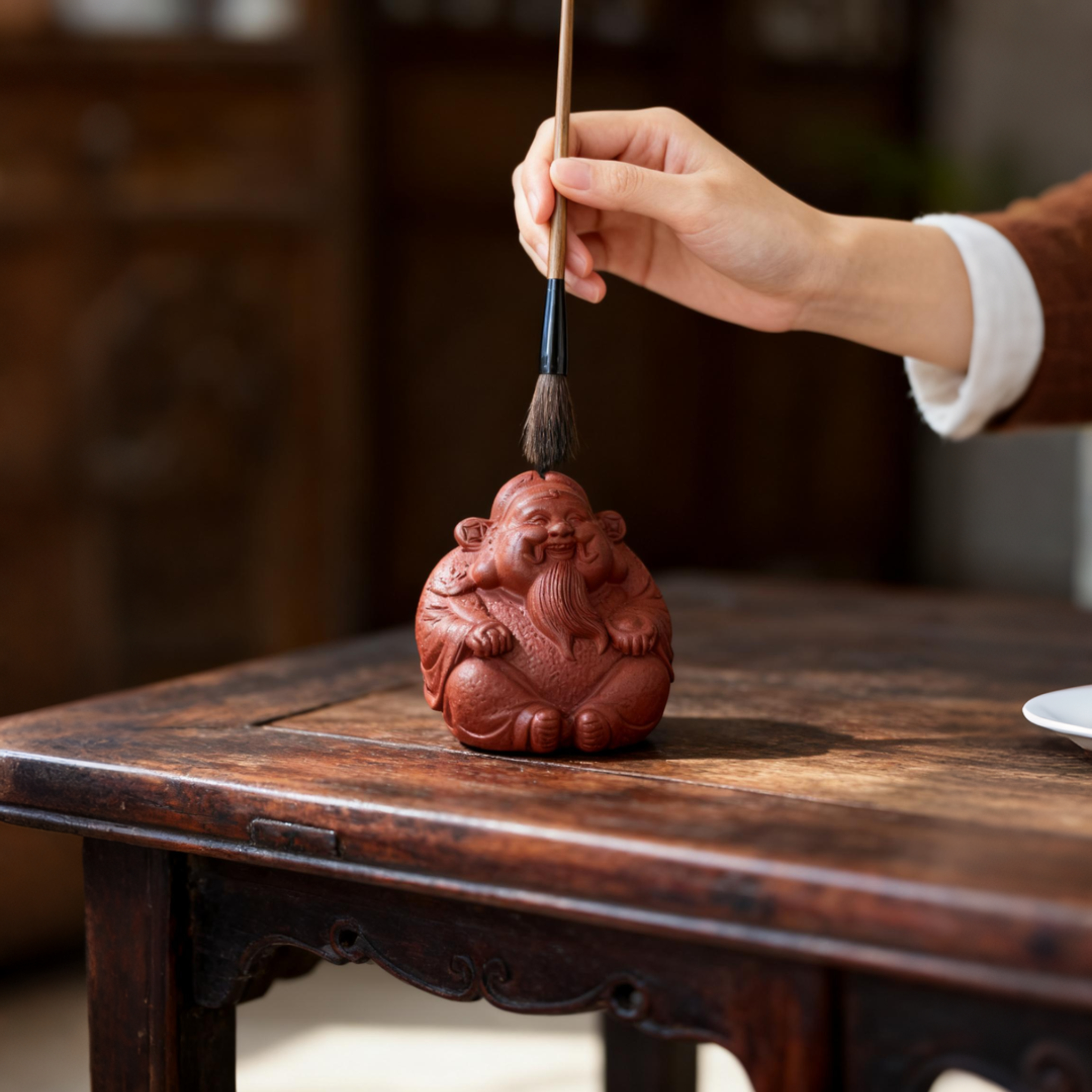 Chinese God of Wealth Tea Pet - Image 3