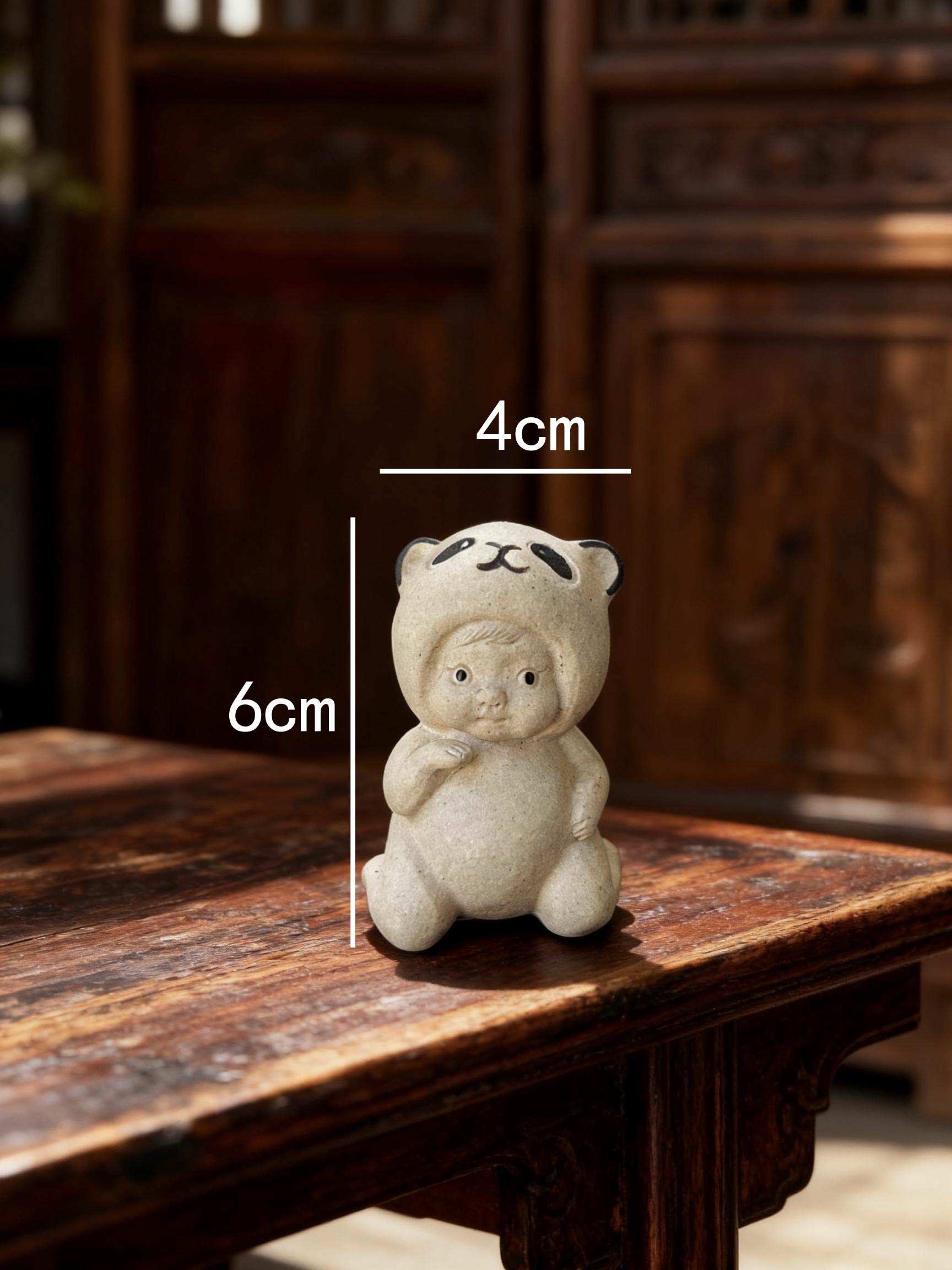 Kid Wearing a Panda Hat Tea Pet - Image 8