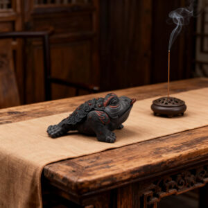 Lucky Toad Tea Pet（Black）