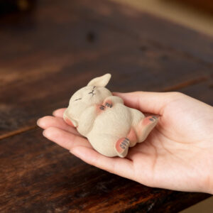 Lying Flat Rabbit Tea Pet