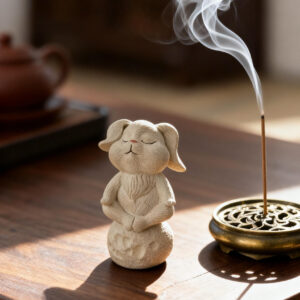 Meditating Rabbit Tea Pet