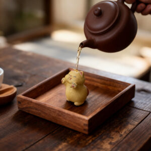 Red-bottomed Cat (Stay red-hot) Tea Pet