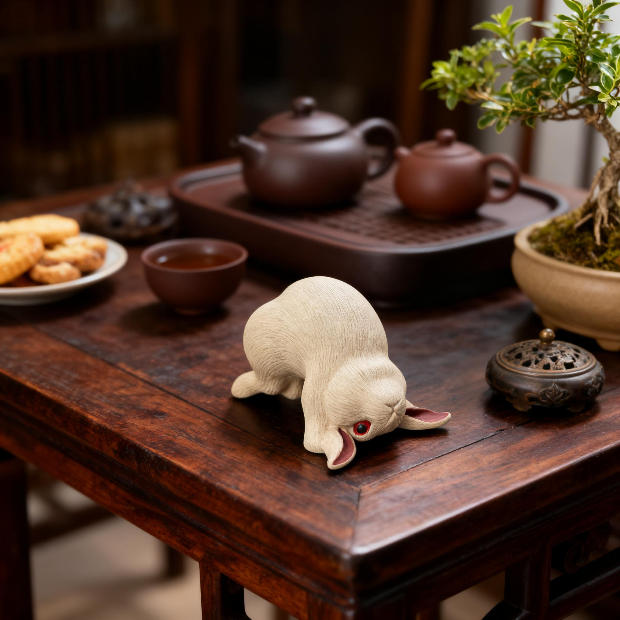 Yoga Rabbit Tea Pet D - Image 2