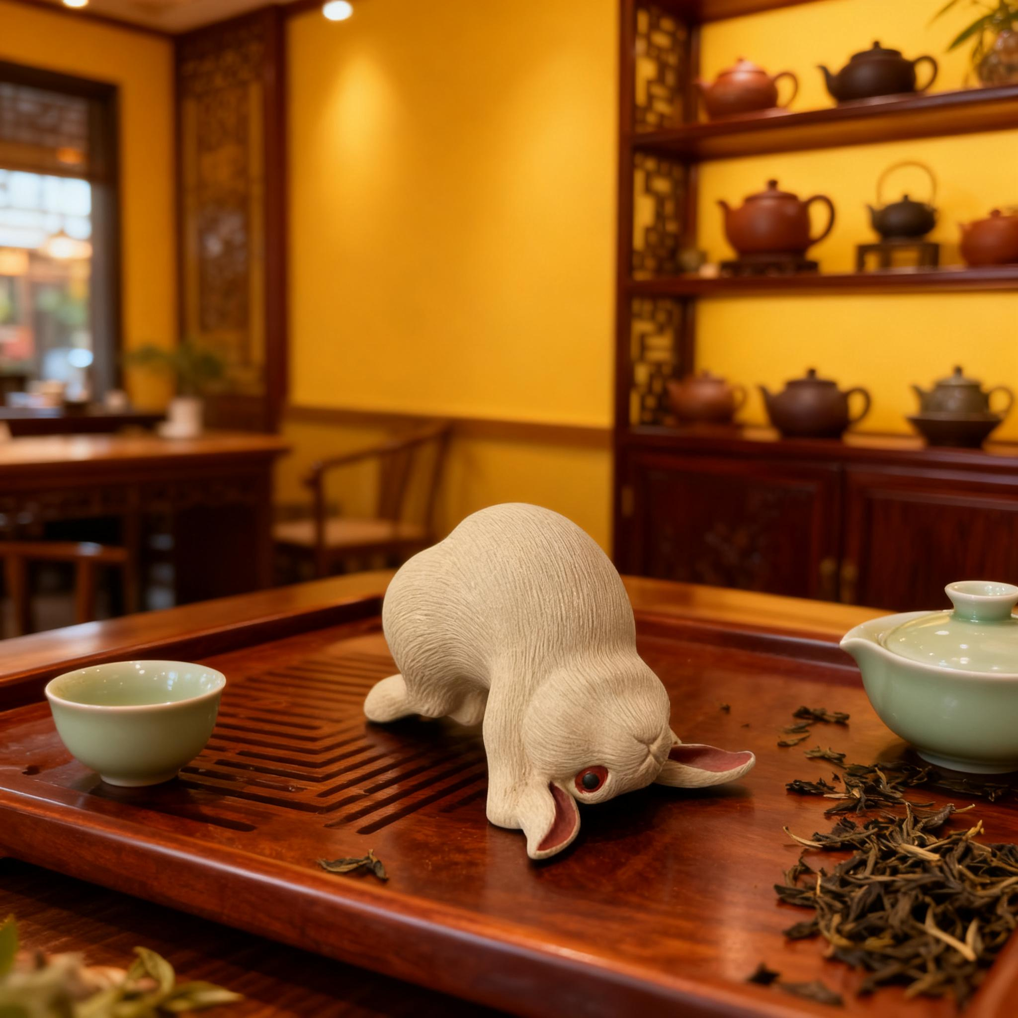 Yoga Rabbit Tea Pet D - Image 5