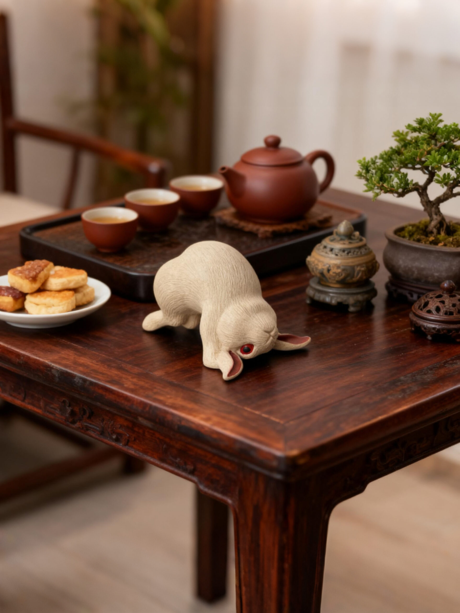 Yoga Rabbit Tea Pet D